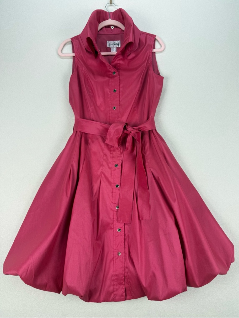 Joseph Ribkoff Vintage-Inspired Bubble-Hem Fit and Flare Shirt Dress